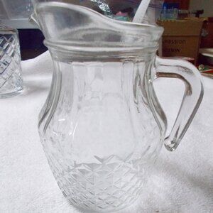 Large glass creamer or milk jug